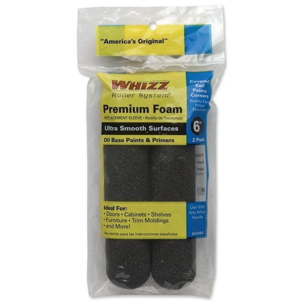 Whizz Roller System PNT ROLLR CVR BLK 6 in., 2PK 54064 - main