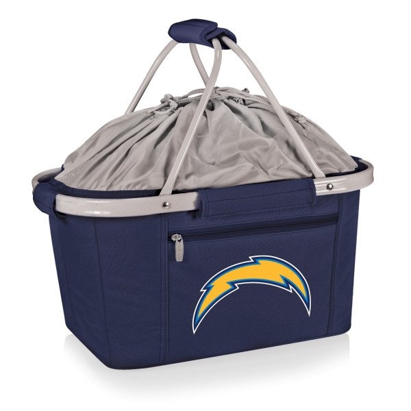 Picnic Time Family Of Brands NFL Los Angeles Chargers - Metro Basket Collapsible Cooler Tote 645-00-138-344-2 - main