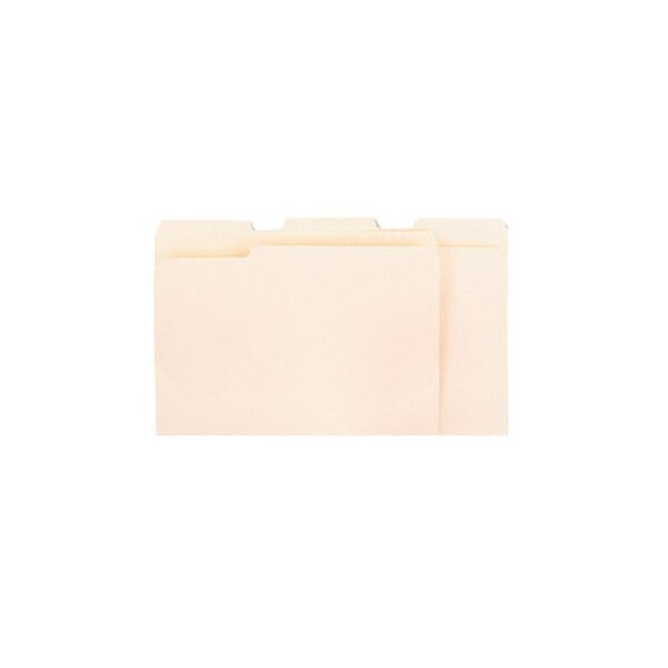 Universal File Folders, 1/3 Cut Third Position, One-Ply Top Tab, Letter, Manila, 100/Box 12123 - main