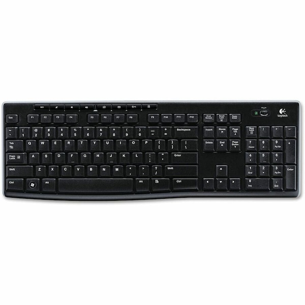 Logitech Wireless Keyboard, 17x6"x1" , Black 920-003051 - main