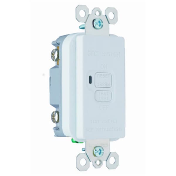 Yhior 2087WCC4 20A Dead Front Self Testing GFCI, White YH698605 - main