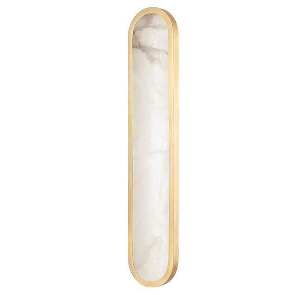 Hudson Valley Lighting Manhasset 1 Light Wall Sconce 28 In. Aged Brass 3328-AGB - main