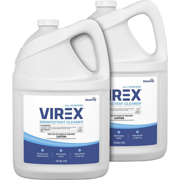 Diversey All Purpose, Virex Dsnfctnt Clnr, 1gal, PK2, Container, 1 gal, Citrus, 2 PK CBD540557 - main