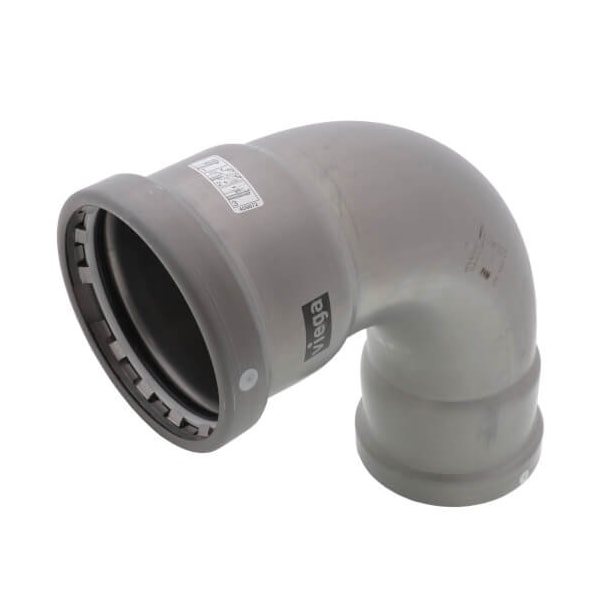 Viega MegaPress 90 elbow P1 3 P2 3 carbon steel zinc-nickel coating 26505 - main