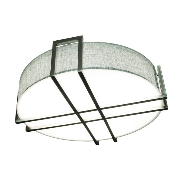 Afx Lambert, LED Flush Mount, 16"W, Satin Nickel LBTF16LAJUDSNGY - main