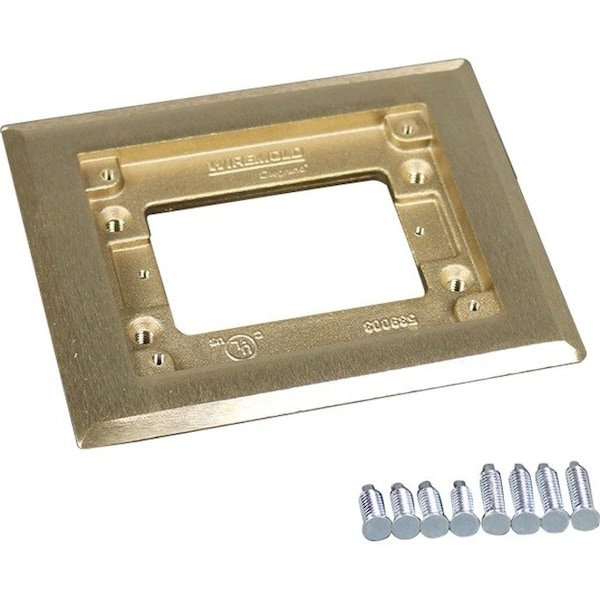 Wiremold Carpet Flange, Brown, Brass 817C - main