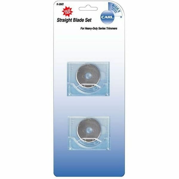 Carl Manufacturing CARL K-28/2 Replacement Straight Blade, 2/Pack 14028 - main