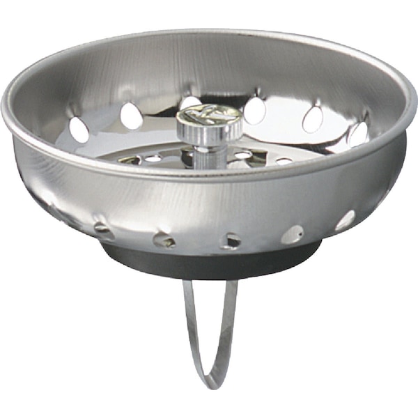Keeney Mfg 3-3/8'' Stainless Steel Basket Strainer Stopper 1443-1SS - main
