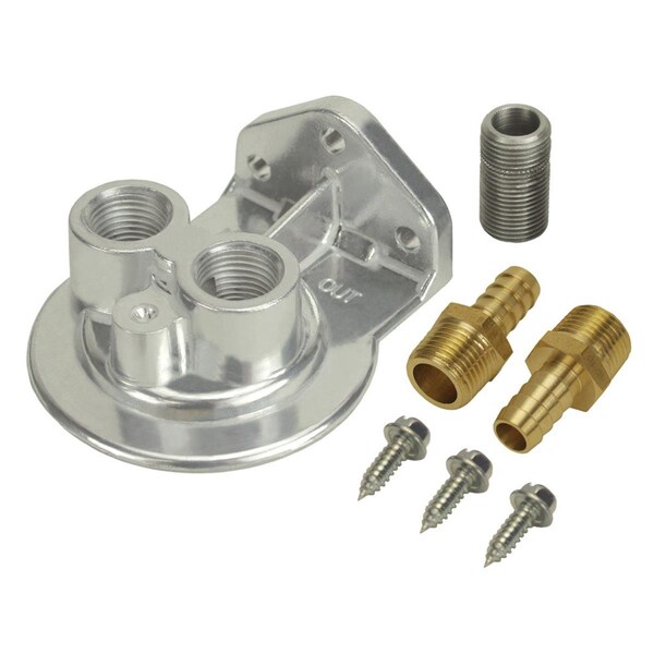 Powerhouse 15708 0.37 in. NPT Single Ports Up Oil Filter Mount PO3631654 - main