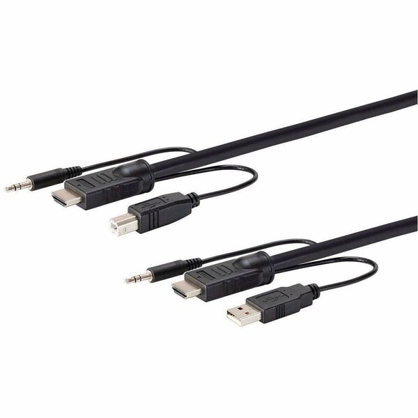 Monoprice Switch Series HDMI USB 3.5mm Audio Combo Cable for KVM Switches 1.5ft 36646 - main