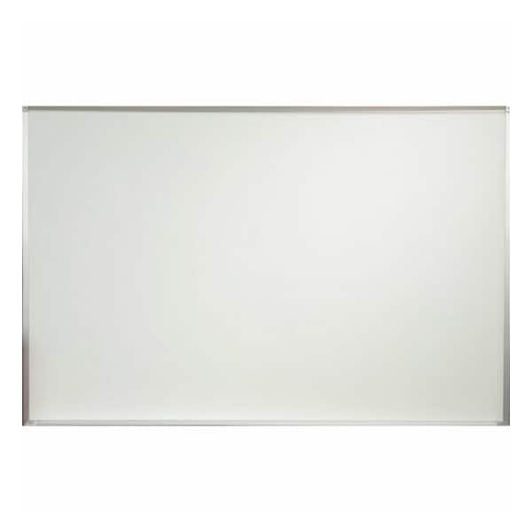 Mooreco Dry Erase Board, Porcelain, 48 in, 72 in, Aluminum Frame, White, Gloss 202AG - main