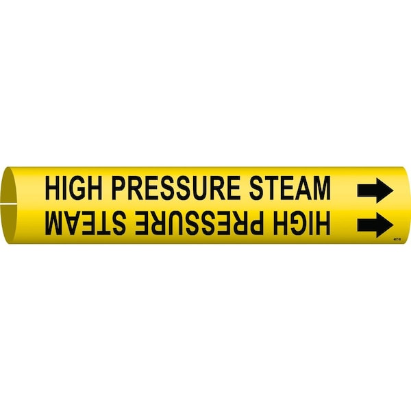 Brady High Pressure Steam Pipe Marker, 0.875in H x 0.875in W, Fits Pipes 1.5in Dia. Thru 2.375in Dia. 4077-B - main