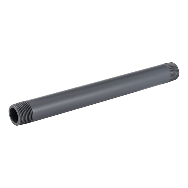 Zoro Select PVC NIPPLE, Gray, PVC 404-100 - main