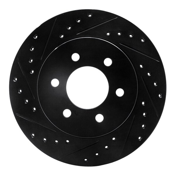 Dynamic Friction Co DFC Brake Rotor - Drilled and Slotted - Black 633-40084L - main