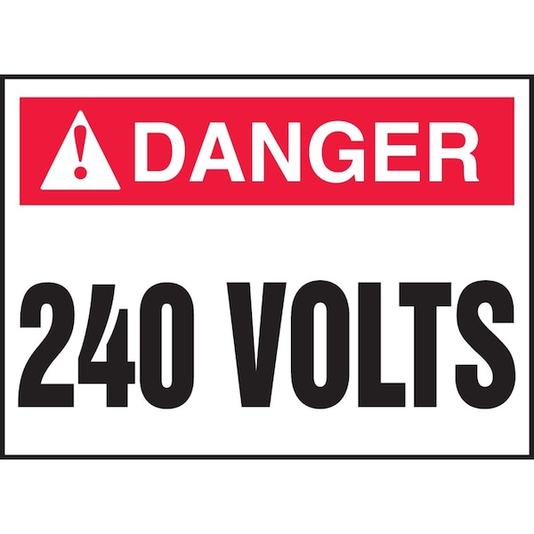 Accuform ANSI DANGER ELECTRICAL SAFETY LABEL LELC172VSP - main