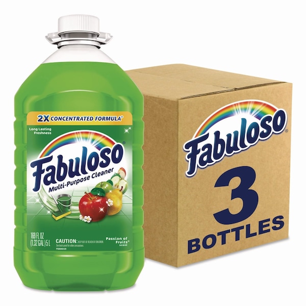 Fabuloso Multi-Use Cleaner, Passion of Fruits Scent, 169 oz Bottle, 3PK 61037887 - main