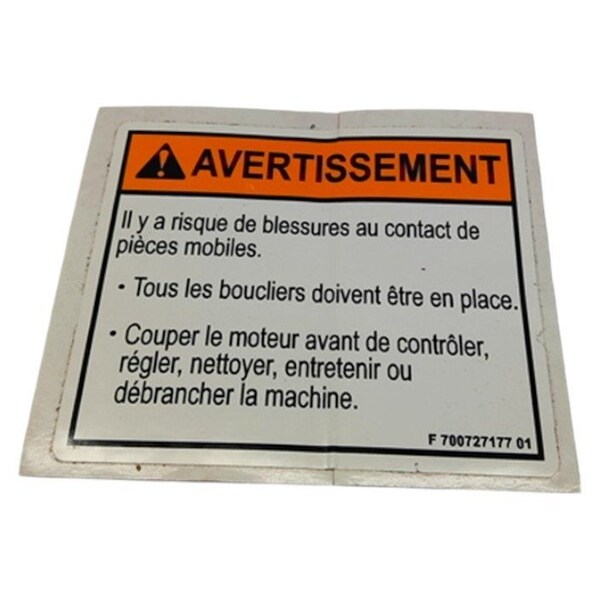 Agco DECAL, AGCO OEM 700727177 700727177 - main