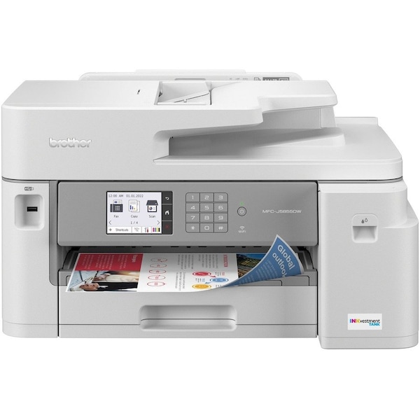 Brother MFCJ5855DW Color Inkjet Multifunction Printer, 30 ppm, Duplex, Wireless, Touchscreen MFC-J5855DW - main