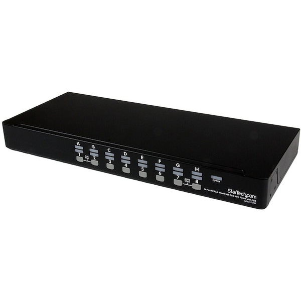 Startech.Com 16 Port 1U Rackmount USB PS/2 KVM Switch with OSD SV1631DUSB - main
