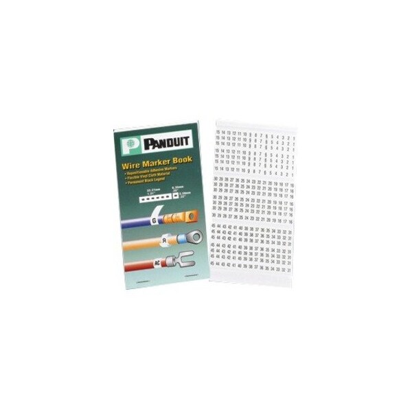 Panduit Wire Marker Book, Vinyl Cloth, Nema PCMB-10 - main