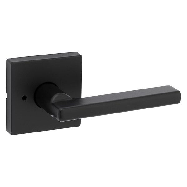 Kwikset Signature Series Privacy Door Lock, Pushbutton Lock, Lever Handle, Zinc, Matte 730HFL SQT 514 CP - main
