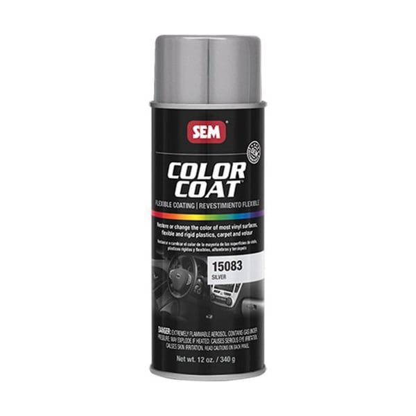 Sem Color Coat Flexible Coating, 16 oz Aerosol Can, Silver, 24 hr Curing, Aerosol 15083 - main