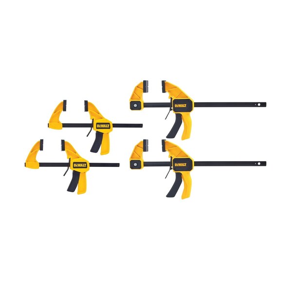 Dewalt 1-HANDED MEDIUM AND LARGE TRIGGER CLAMP, 12 IN CLAMPING, 2 7/16 IN MEDIUM, 3 1/4 DWHT83196 - main