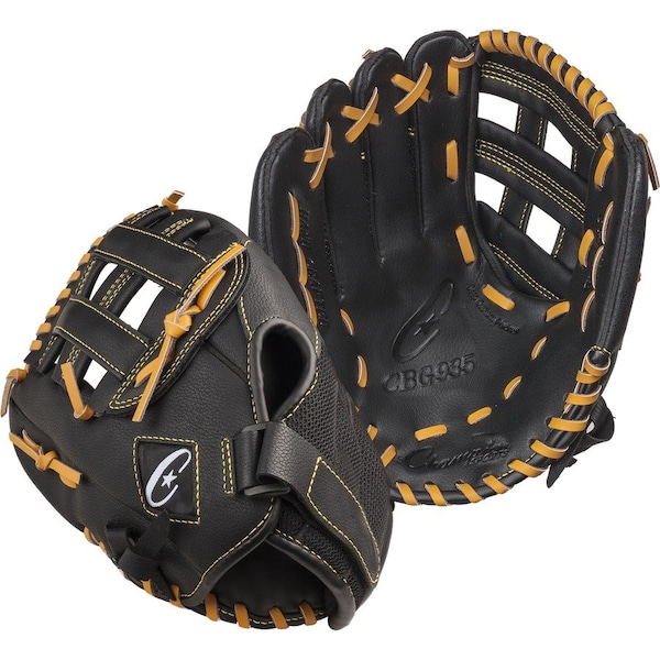 Champion Sports Fielder's Glove, Nylon, Black cbg935rh - main