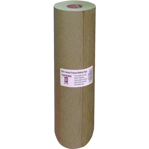 Trimaco EasyMask Trim Masking Paper, 180 ft L, 9 in W, Brown 12909 - main