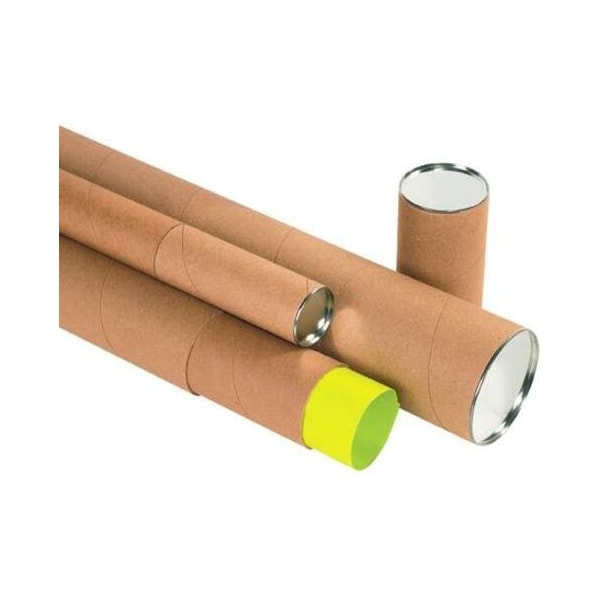 Partners Brand Premium Telescoping Tubes, 3" x 30", Kraft, PK24 TT3030K - main