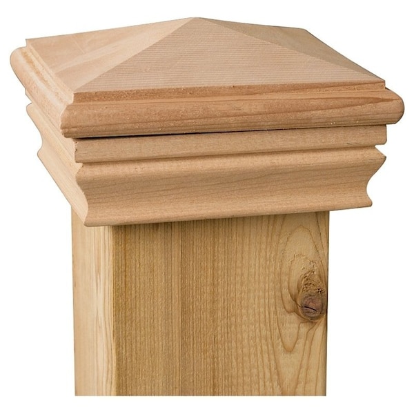 Maine Ornamental 72890 High-Point Post Cap, 3-1/2 x 3-1/2 in Post/Joist, 4 in L, 4 in W 72890 - main