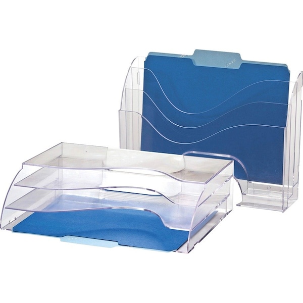 Officemate International Officemate Hangable Two-Way Organizer Clear 22904 - main