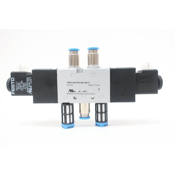 Festo PNEUMATIC SOLENOID VALVE 24V-DC 145PSI VUVS-L20-P53E-MD-G18-F7 575252 - main