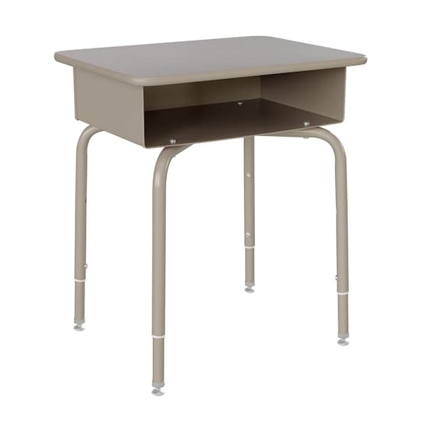Flash Furniture 31.25 H, 24 W X Laminate, Steel, Gray Granite/Silver FD-DESK-GY-GY-GG - main