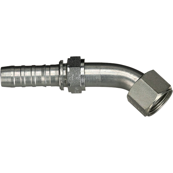 Gates Female JIC 37 Flare Swivel - 45 Bent Tube GlobalSpiral G20174-0606 - main