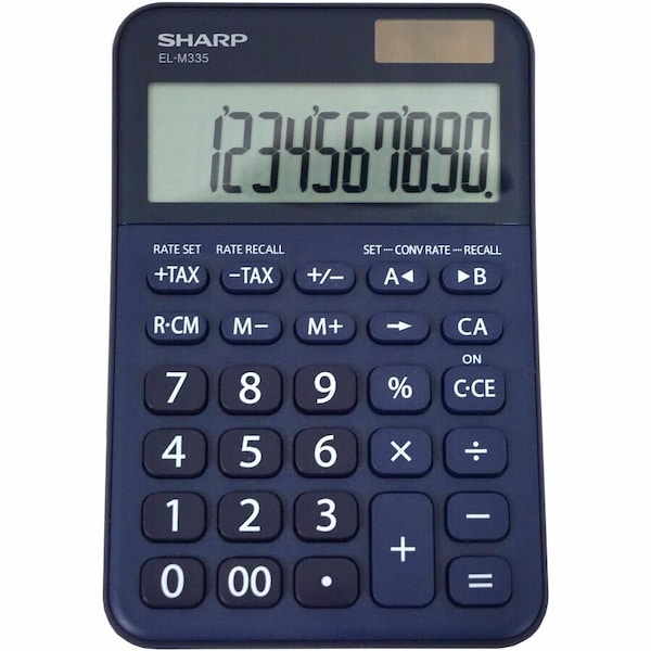 Sharp SHR Desktop CalculatorBlue ELM335BBL - main