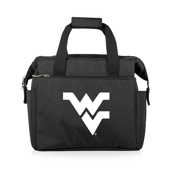 Picnic Time Family Of Brands NCAA West Virginia Mountaineers On The Go Lunch Bag Cooler - Soft Cooler Lunch Box, Black 510-00-179-834-0 - main