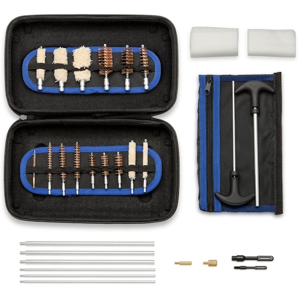 Hiltex Universal Hand Gun Cleaning Kit, 103 Piece, Storage Case, Maintenance Brushes & Mops 61087 - main