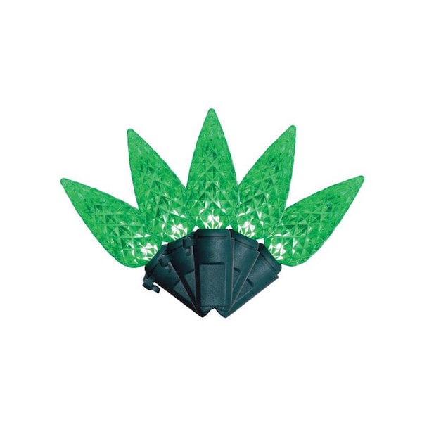 Celebrations Classic LED C6 Green 100 ct String Christmas Lights 297 ft. 11-04016A - main