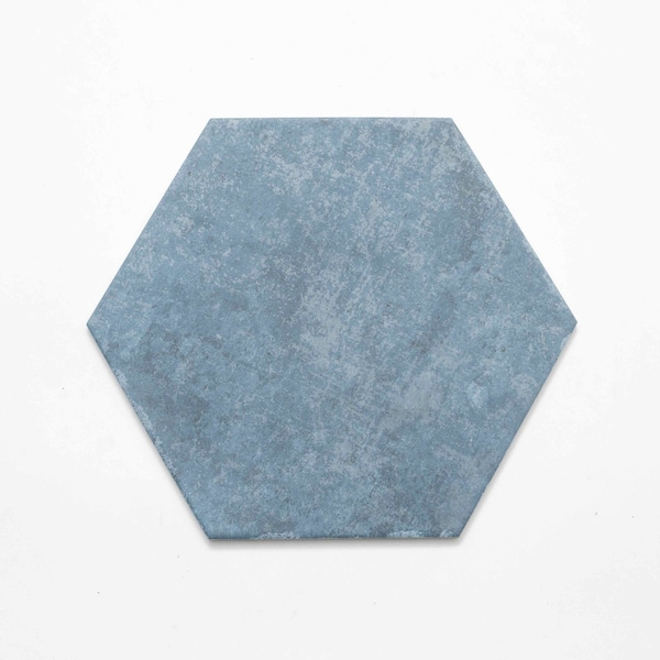 Apollo Tile Zenith 9 x 11 in. Matte Slate Blue Porcelain Hexagon Wall and Floor Tile 8.07 sq ft/case, 16PK APLHEX88AZLA - main