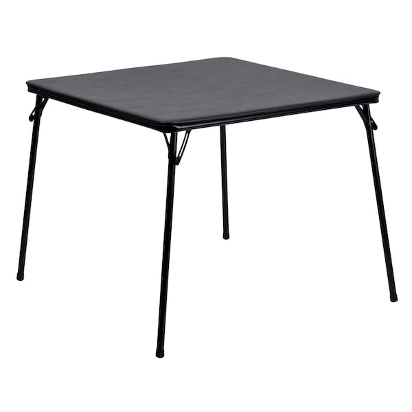 Flash Furniture 33.5 W, 33.5 L, 27.75 H, Foam, Medium Density Fiberboard, Metal, Plastic, Vinyl Top, Black 3-JB-2-GG - main