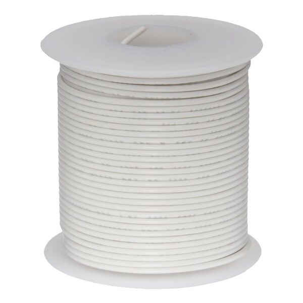 Remington Industries 26 AWG Gauge UL1061 Stranded Hook Up Wire, 300V, 0039 Diameter, White, 25 ft Length 26UL1061STRWHI25 - main