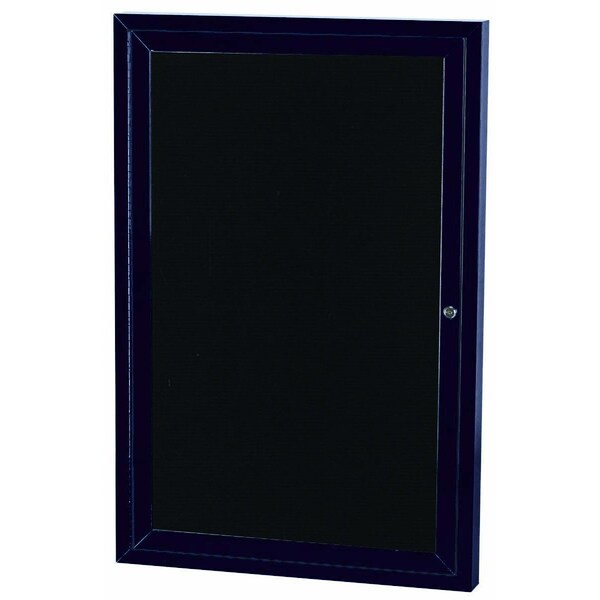 Aarco Illuminated Enclosed Letter Board Directory w/ Bronze Anodized Aluminum Frame, 48''Hx36''W 1 Door ADC4836IBA - main