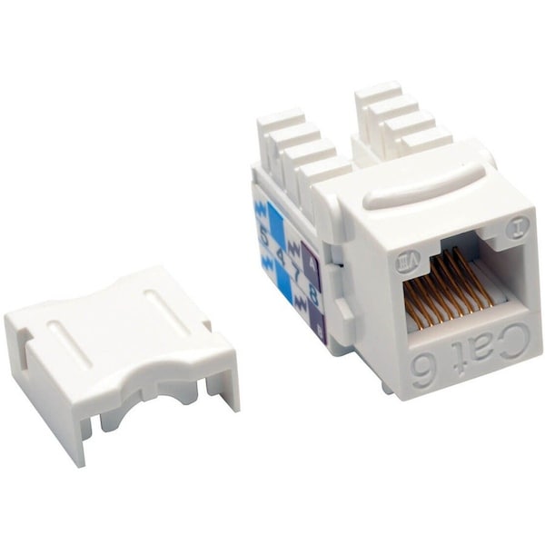 Eaton Tripp Lite Series Cat6/Cat5e 110 Style Punch Down Keystone Jack - White, 25-Pack, TAA N238-025-WH - main