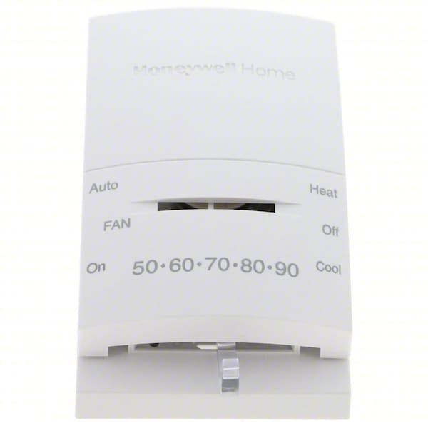 Honeywell Home Low Voltage Thermostat, 1 H, 1 C, Wall or Outlet Box Mount, Hardwired, 20/30VAC T834N1002 - main