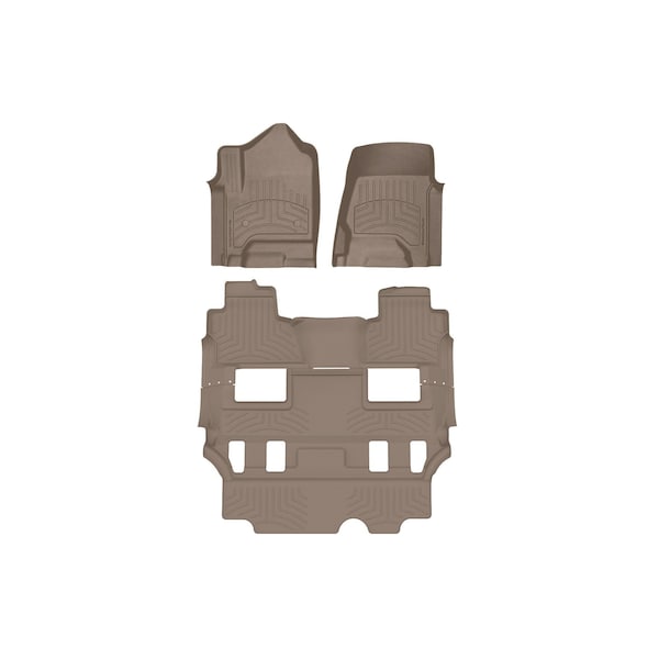 Weathertech Tan, Front and Rear FloorLiner HP 45607-1-0IM - main
