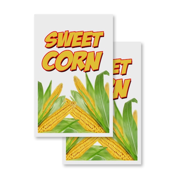 Signmission Sweet Corn, Vinyl Decals Only 24 Inch x 36 Inch, Vinyl Decal, 2PK DSB-2436-2PACK-Sweet Corn - main