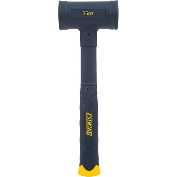 Estwing Dead Blow Hammer, 26 oz Head, Smooth Face Head, Polyurethane/Steel Head, 12-3/4 in OAL CCD26 - main