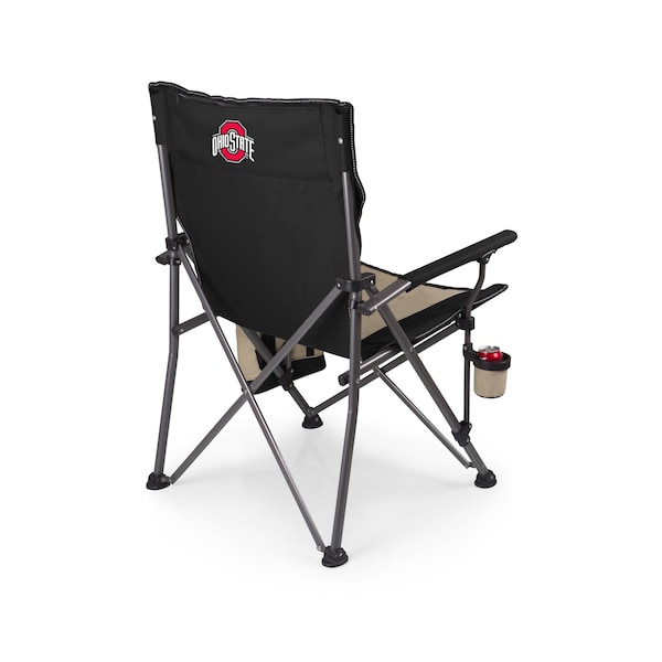 Picnic Time Family Of Brands NCAA Ohio State Buckeyes Big Bear XXL Camping Chair with Cooler - Heavy Duty Beach Chair 808-00-175-444-0 - main
