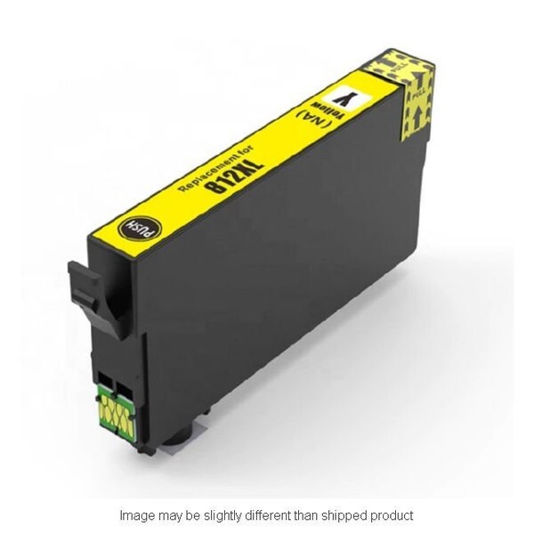 Epson Replacement, YELLOW Compatible InkJet Ink, 1,100 page yield T812XL420-S - main
